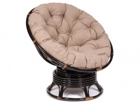 Кресло-качалка Papasan w 23/01 B с подушкой Antique brown, экошерсть Коричневый в Миассе - miass.магазин96.com | фото