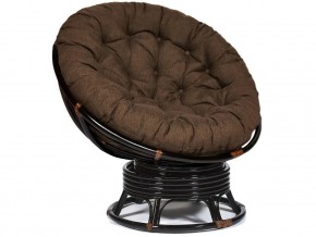 Кресло-качалка Papasan w 23/01 B с подушкой Antique brown, ткань Коричневый в Миассе - miass.магазин96.com | фото