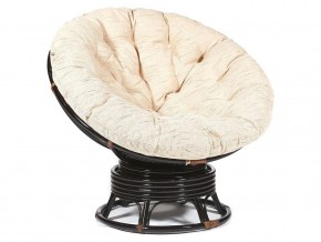 Кресло-качалка Papasan w 23/01 B с подушкой Antique brown, ткань Старт в Миассе - miass.магазин96.com | фото