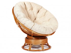 Кресло-качалка Papasan w 23/01 B с подушкой Cognac, ткань Старт в Миассе - miass.магазин96.com | фото