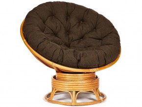 Кресло-качалка Papasan w 23/01 B с подушкой Honey, ткань Коричневый в Миассе - miass.магазин96.com | фото