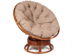 Кресло-качалка Papasan w 23/01 B с подушкой Pecan, экошерсть Коричневый в Миассе - miass.магазин96.com | фото