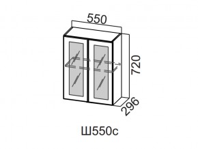 Ш550с/720 Шкаф навесной 550/720 (со стеклом) в Миассе - miass.магазин96.com | фото