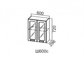 Ш600с/720 Шкаф навесной 600/720 (со стеклом) в Миассе - miass.магазин96.com | фото